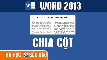 Cách chia cột trong word chi tiết