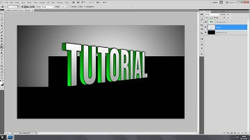 How To Make 3D Text In Photshop CS4/CS5