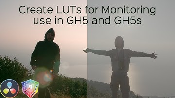 Create Monitoring LUT for GH5 and GH5s - DaVinci Resolve 15 and LUTcalc