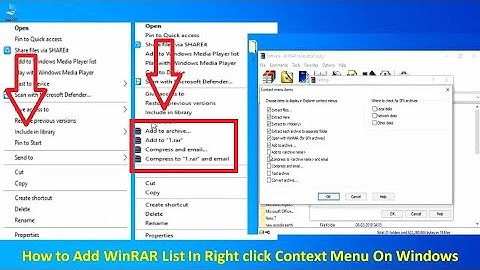 How to Add WinRAR List In Right click Context Menu On Windows