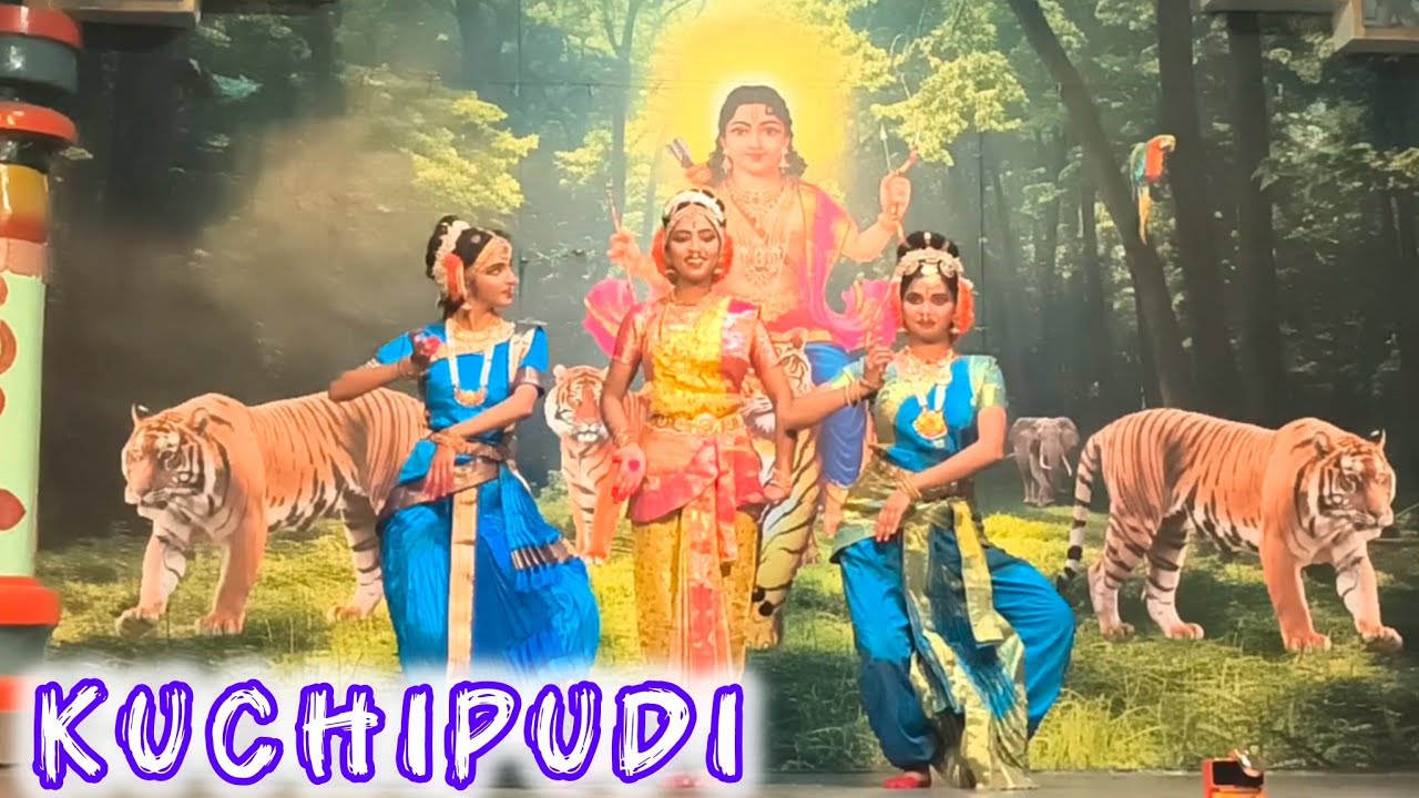Kuchipudi graceful clasical dance performance Ayyappa Swamy temple group 4 