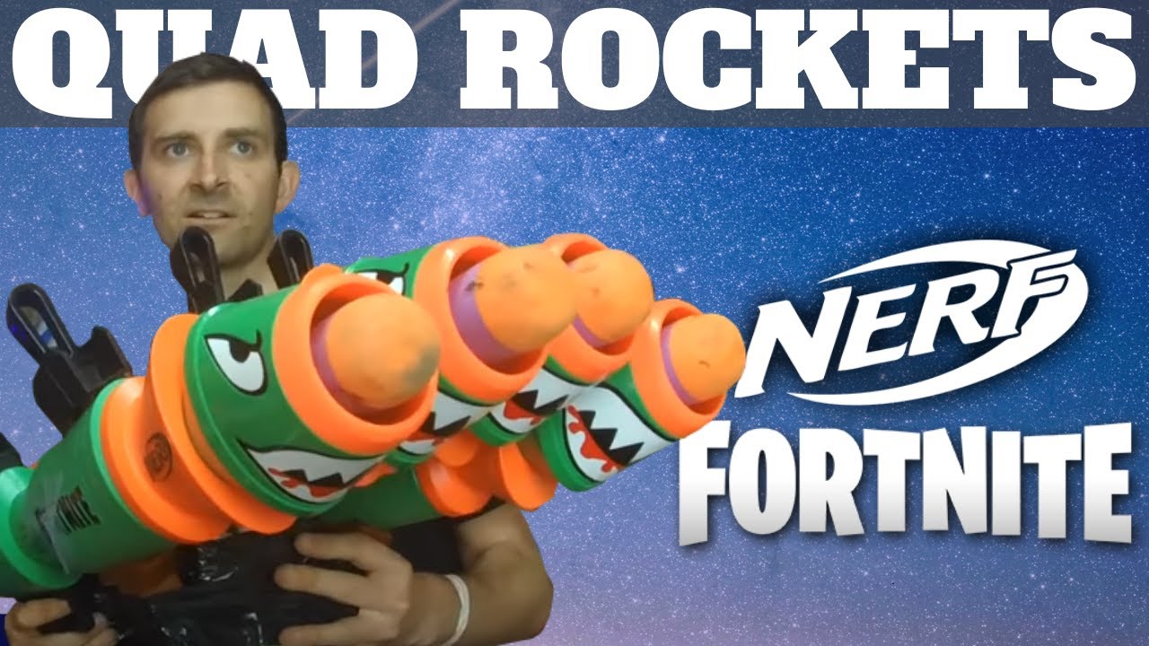 New Fortnite Rocket Launcher Nerf Blaster Trilogy Mod And Quad Fortnite Shotgun Rocket Launcher Youtube