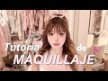 🎀 TUTORIAL DE MAQUILLAJE 💄 | pink doll makeup + hairstyle (eng subs)