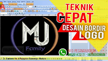 Teknik Cepat Desain Bordir Logo Menggunkan Wilcom