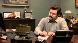 Ron Swanson Tribute Compilation Pt. 1.avi