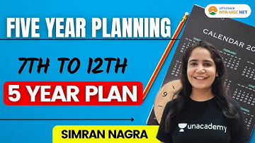 09:00 PM - NTA UGC NET 2021 | Economics by Simran Nagra | Five Year Planning