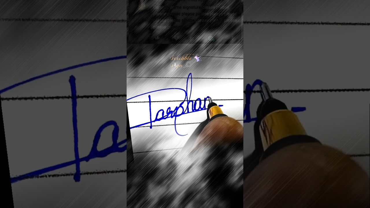Darshan Name Signature writing video 
