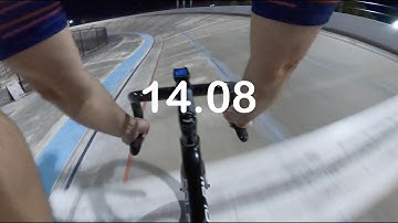 14.08 secs Flying 200m at Brian Piccolo Park Velodrome. August 15, 2022. Effort 2