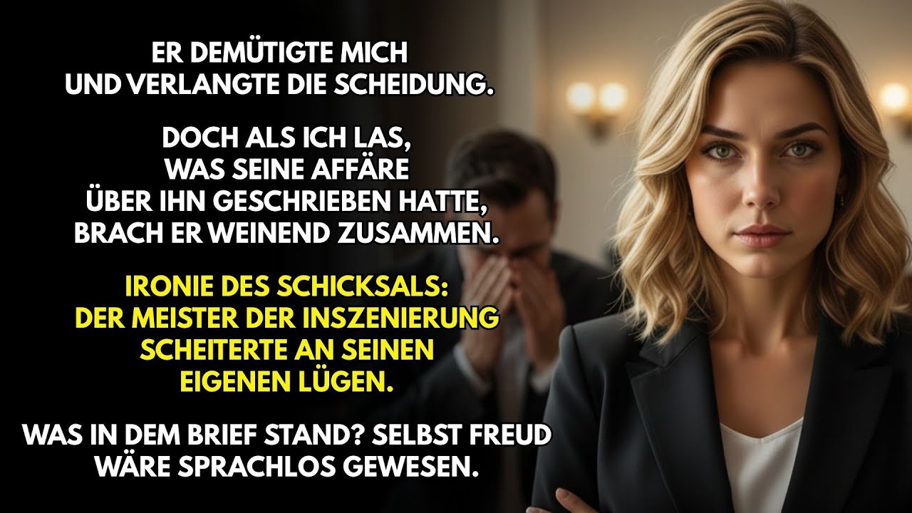 Er Demütigte Mich Und Wollte Die Scheidung – Doch Als Ich Die Wahrheit Las,BRAch Er Weinend Zusammen