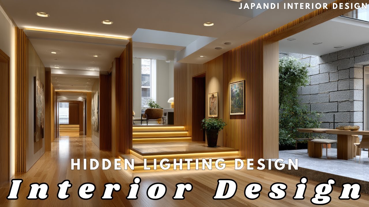 Современный дизайн освещения в стиле японского минимализма | Скрытая подсветка для теплых минимал...