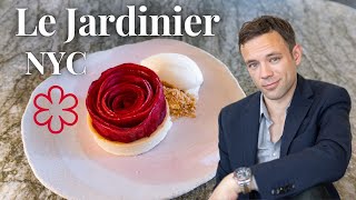 Eating at Le Jardinier. NYC. Beautiful Michelin Starred Food