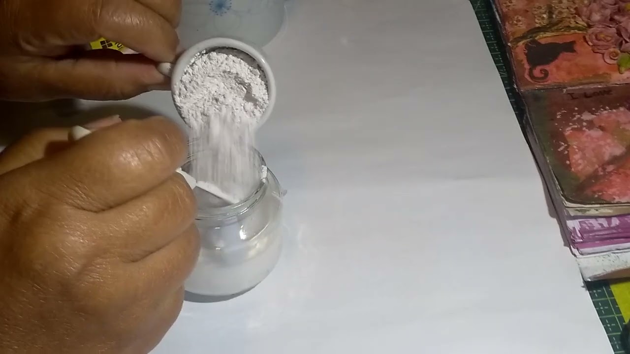 Gesso acrílico feito em casa