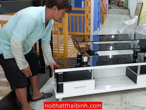 Kệ Tivi Kính Cường Lực 2 Tầng Cao Cấp | Sang Trọng & Bền Đẹp