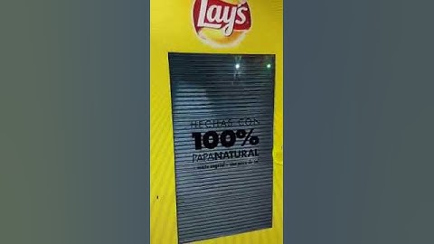 Lays vending machine converting raw potatoes into fresh chips