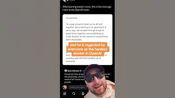 Sam Altman to return as #openai CEO and board of directors to resign in disgrace 🤯 #ai #technology