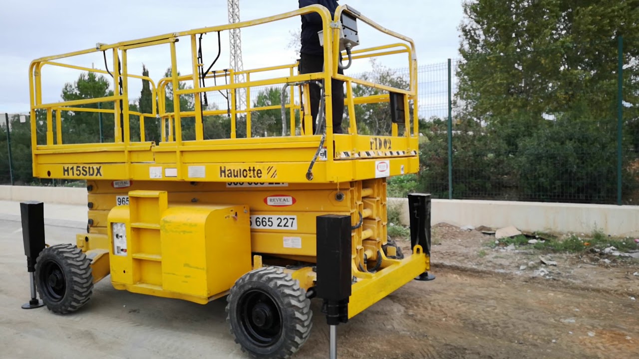 PLATAFORMA TIJERA DIESEL HAULOTTE 15 METROS