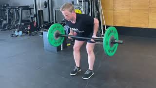 Axle Bar Supinated Grip Bent Over Row