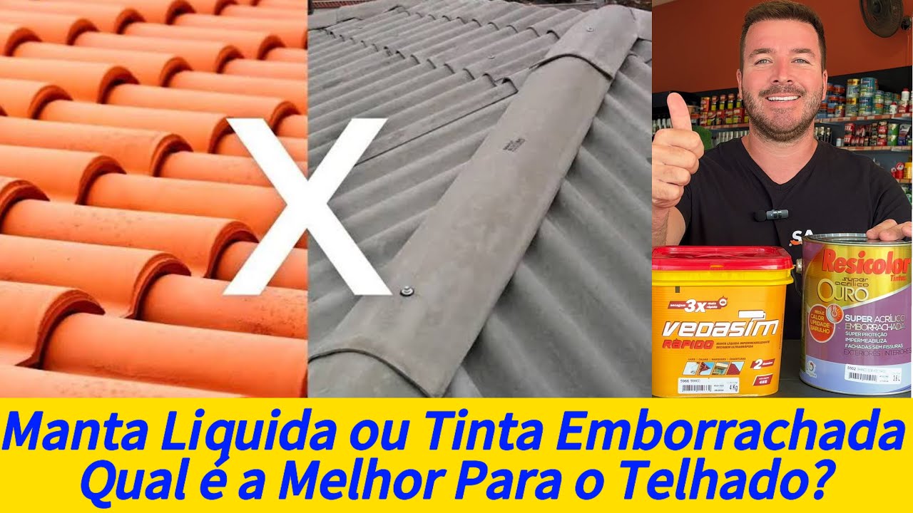 Manta Liquida ou Tinta Emborrachada? Qual é a melhor para Telhados?