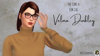 I REALLY LOVE VELMA! THE SIMS 4 CAS: VELMA DINKLEY || SPEED CAS || SCOOBY DOO