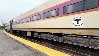 2005-05-14 MBTA Fitchburg Line inbound train 408 pushes out of Fitchburg.