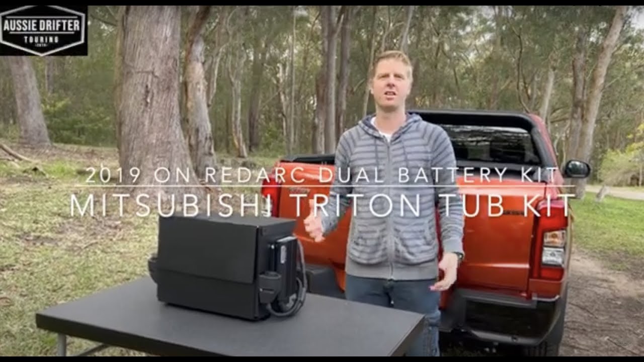 Mitsubishi Triton MR 2017 on Redarc dual battery tub mount DIY kit