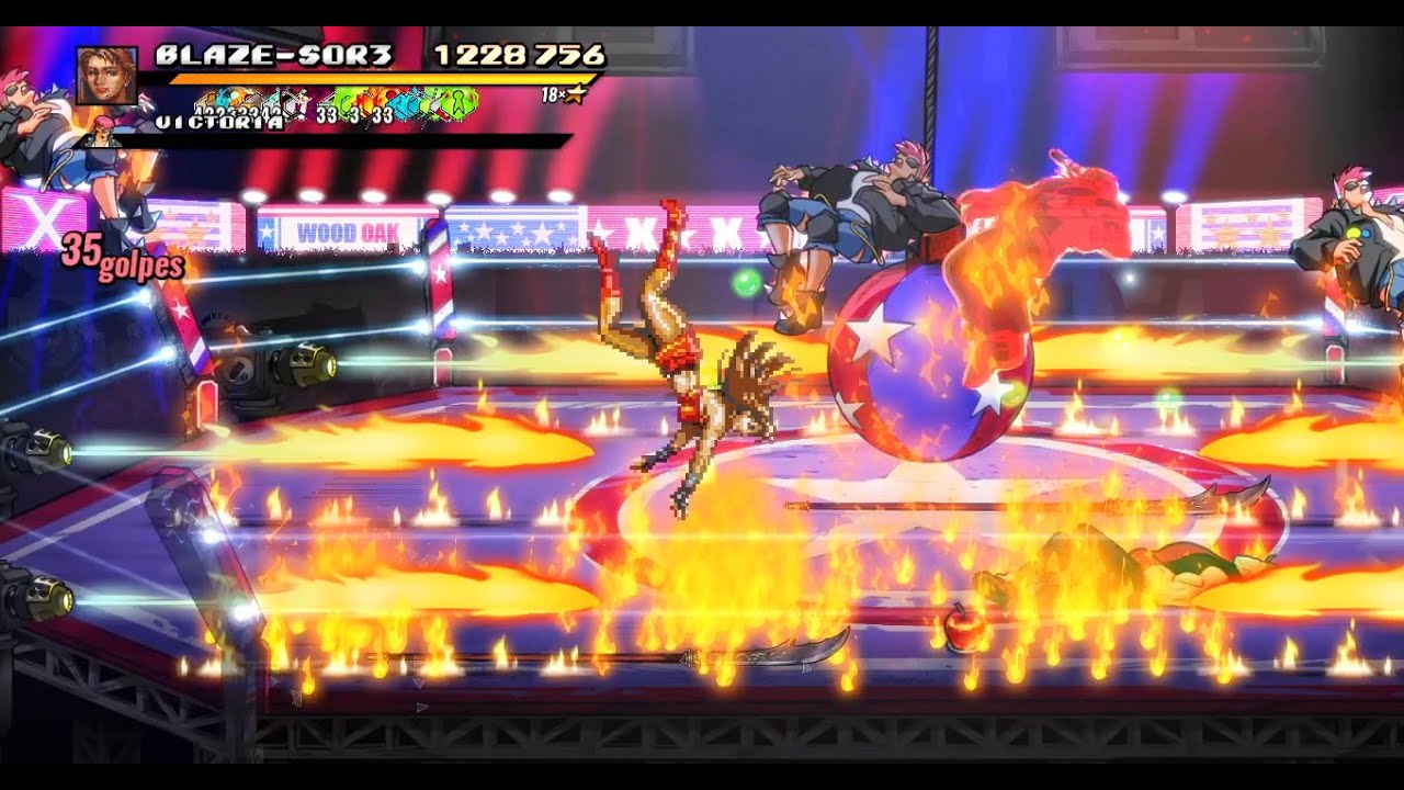 Streets Of Rage 4 - Blaze SOR3 Survival Random Sim (Level 50)