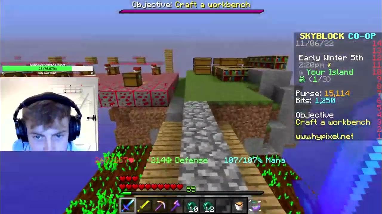 MLCday Robs His Friends In Hypixel Skyblock... - YouTube