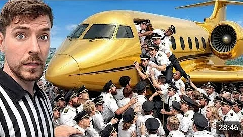 New video 100 Pilots Fight For A Private Jet@MrBeast 