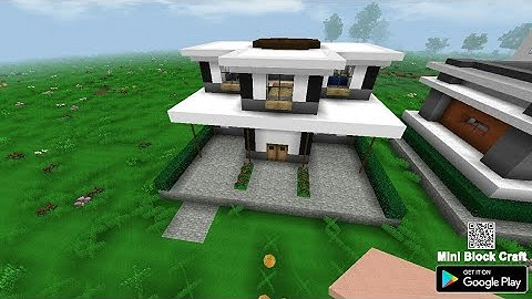 How To Make Morden House In Mini Block Craft & Mine Craft 🏡