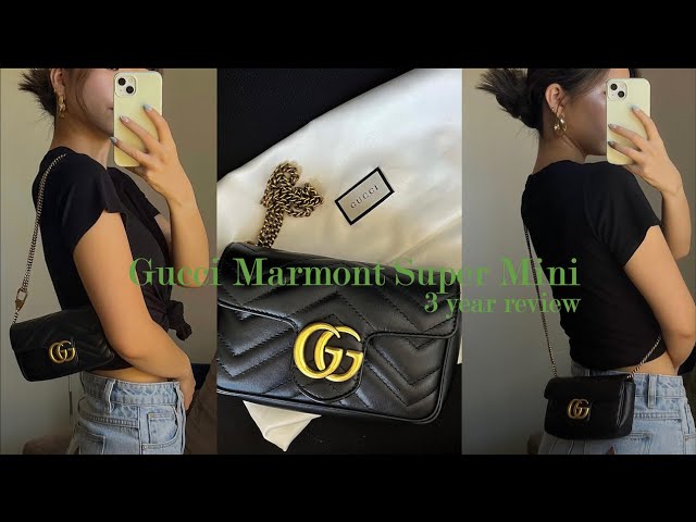 Gucci Marmont Super Mini Review: pros, cons, what fits, ways to