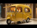 Yellow RV Camper Tricycle | Stylish Mini Camper Ride 🚲✨