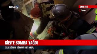 Kieve Bomba Yağdı Zelenskiyden Dünyaya Sert Mesaj