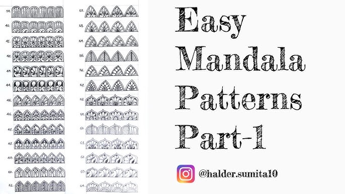 100 Easy Mandala Patterns For Beginners (Part-1) - YouTube 100-easy-mandala-patterns-for-beginners-part-1-youtube
