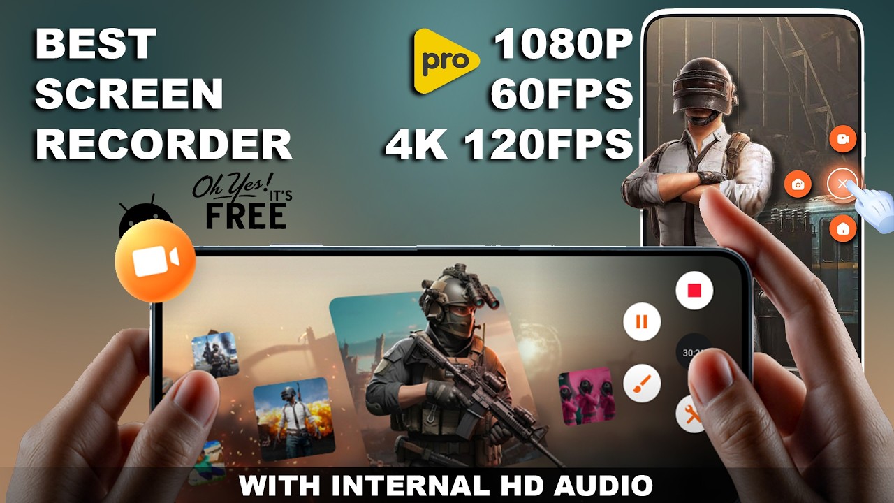 Best High Quality Screen Recorder App For Android 2026 🔥 4K 120FPS With ...