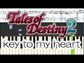 【Piano】key to my heart - 倉木麻衣 テイルズオブデスティニー2 OP Tales of Destiny2 楽譜 初級~中級[Piano Tutorial](Synthesia)