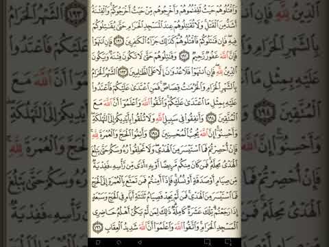 ماهر المعيقلي سورة البقرة مكتوبة صفحة 30 مصحف المدينة المنورة جودة عالية