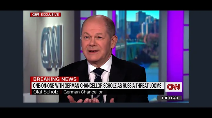 German Chancellor Olaf Scholz on CNN's with Jake Tapper on Russia and Ukraine (upload: Simon Vaut )