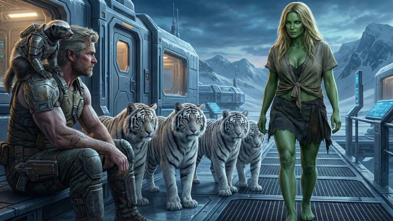 Human Veteran Hid From the World... Until He Met an Alien Girl Raised by Tigers in Frozen Mountains!