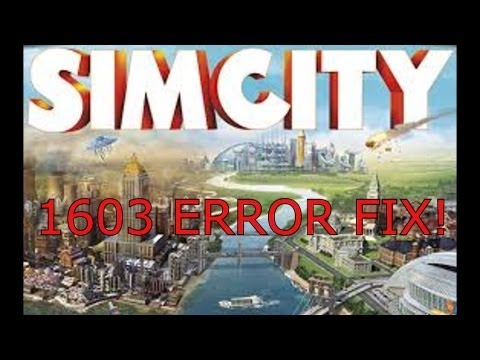 SIMCITY 5: HOW TO FIX PC ERROR (1603) Simcity 5 installs to 30% - READ DESCRIPTION...