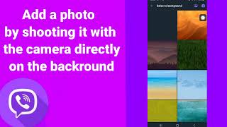 How To Add a photo by shooting it with the camera directly on the backround On viber App screenshot 4