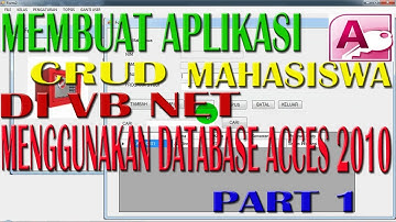 Cara Membuat Aplikasi CRUD Mahasiswa di VB Net || Bahasa Daerah & Indonesia
