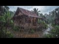 Rain Sounds for Deep Sleep in a Cozy Hut