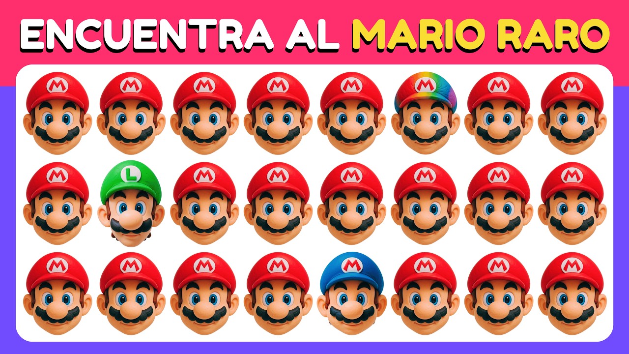 Encuentra El Raro - Super Mario Bros Edición 🍄⭐ Sólo el 1% Lo Supera