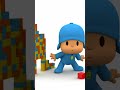 O Pocoyo fez um amigo engraçado... um bloco colorido?! | Pocoyo 🇧🇷 Português Brasil #shorts