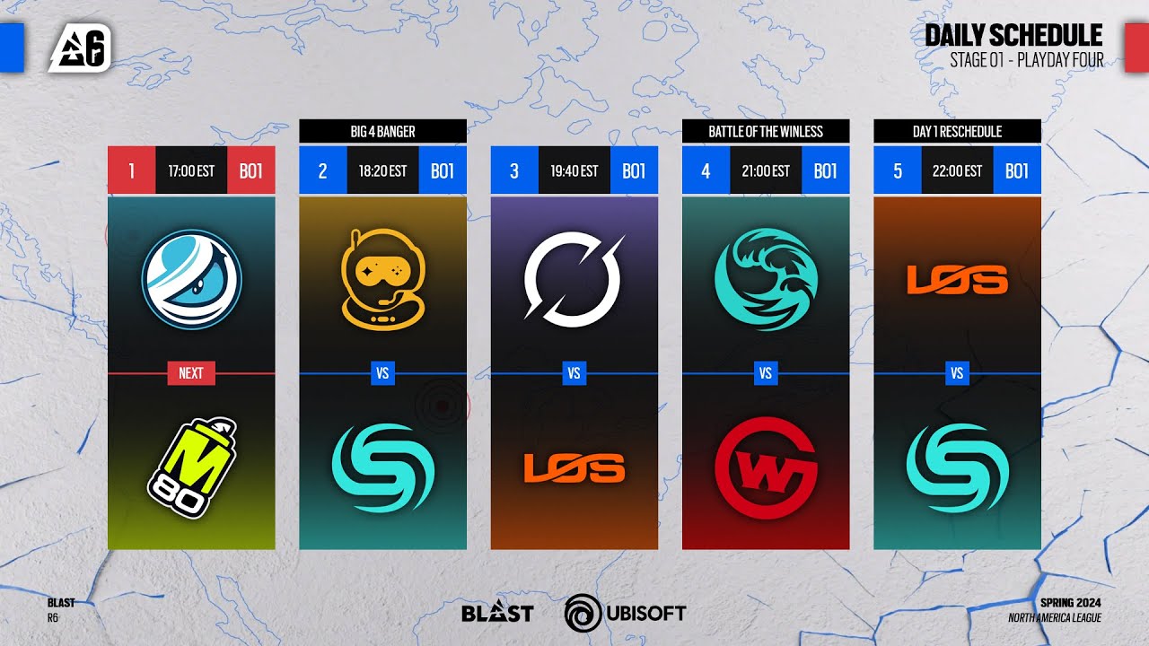 BLAST R6 North American League 2024 Stage 1 Day 4
