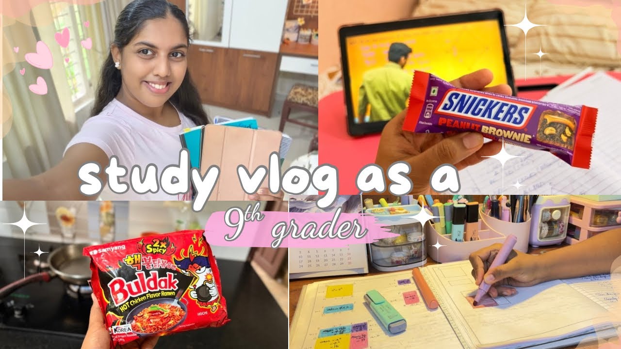 Study vlog as a 9th grader📚✨