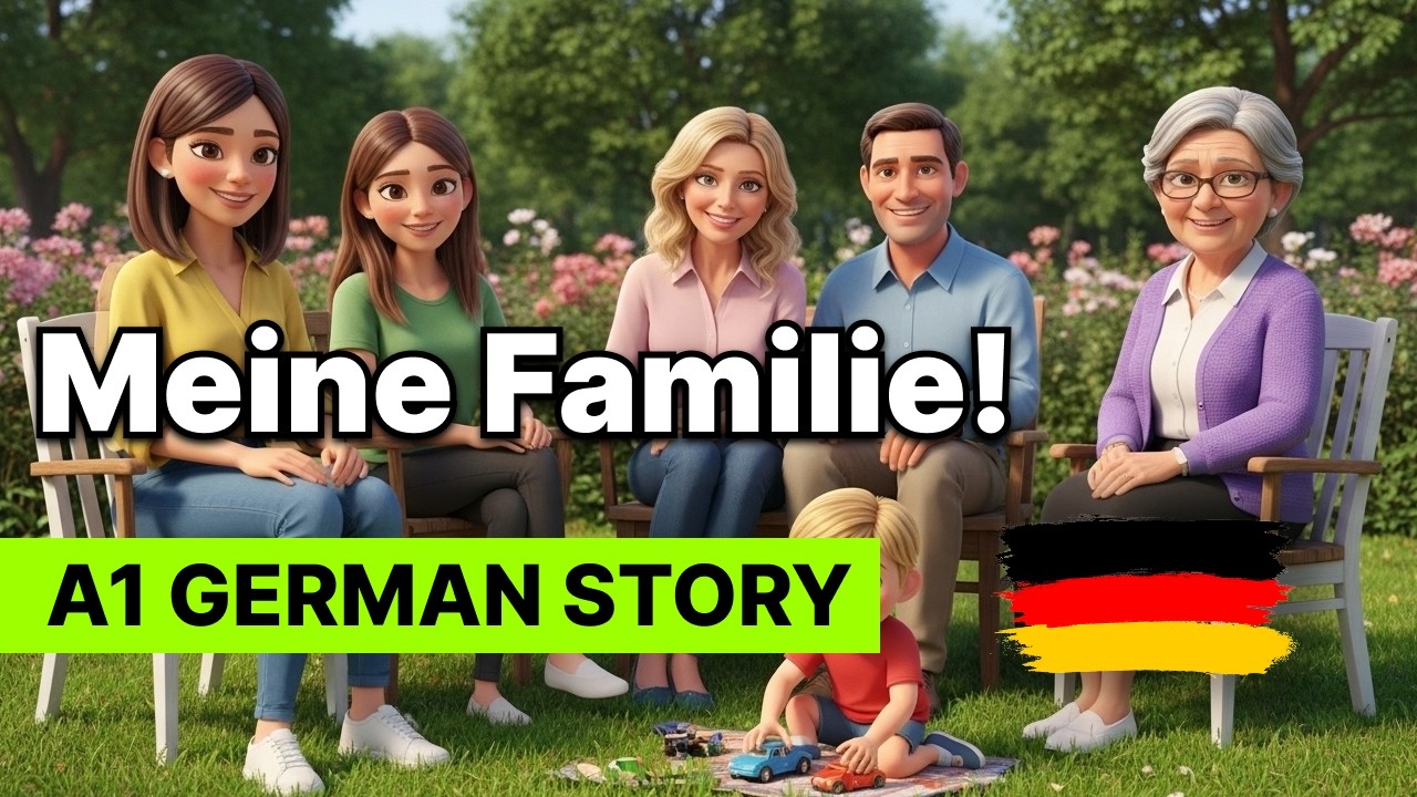 A Day with Mia – Meet Her Family | Deutsch lernen mit Geschichten
