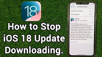 How to Stop iOS 18 Update Downloading on iPhone | How to Stop iOS Update While Downloading.