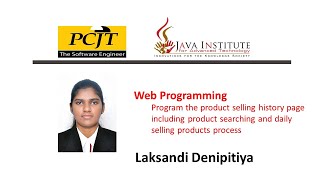 Web Programming 50 | eShop | Java Institute
