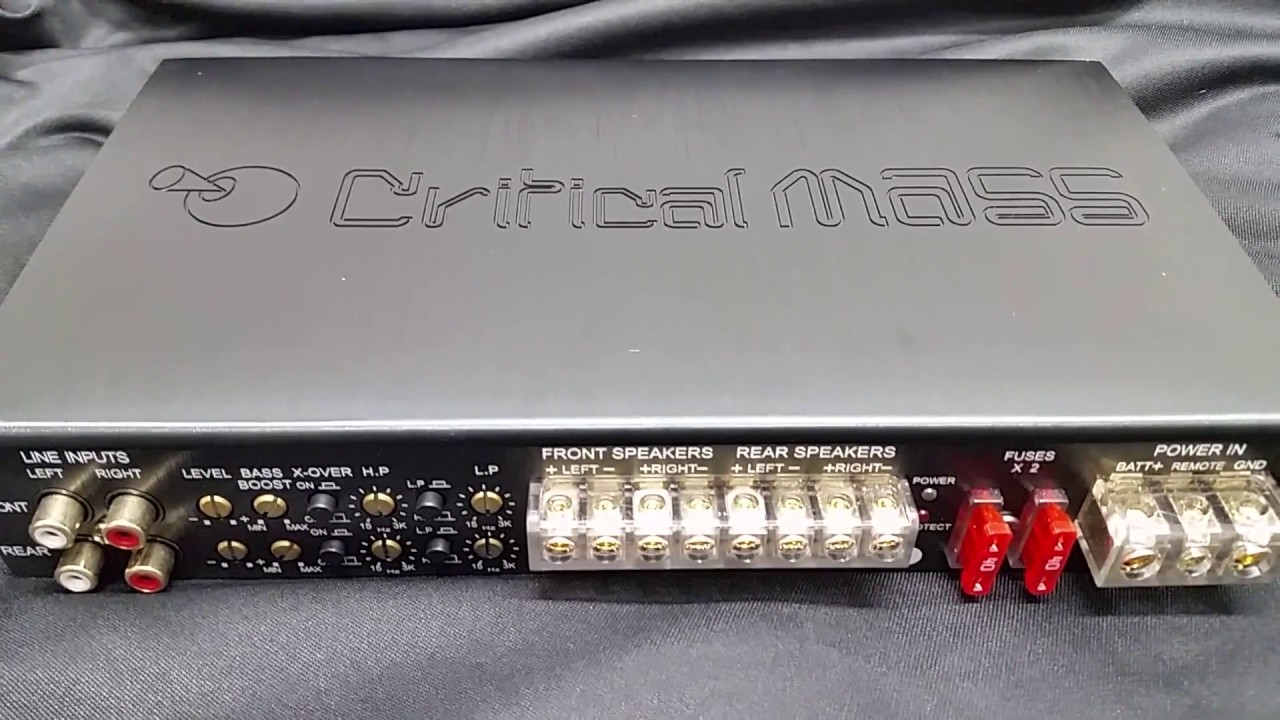 Unboxing critical mass audio ELS1000.4 Watt 4channel channel HiFi